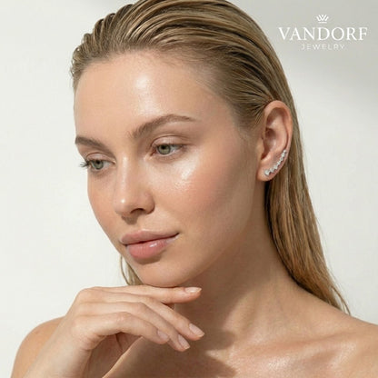 Vandorf "Celestial Vine" Ear Climbers | Sterling Silver 925