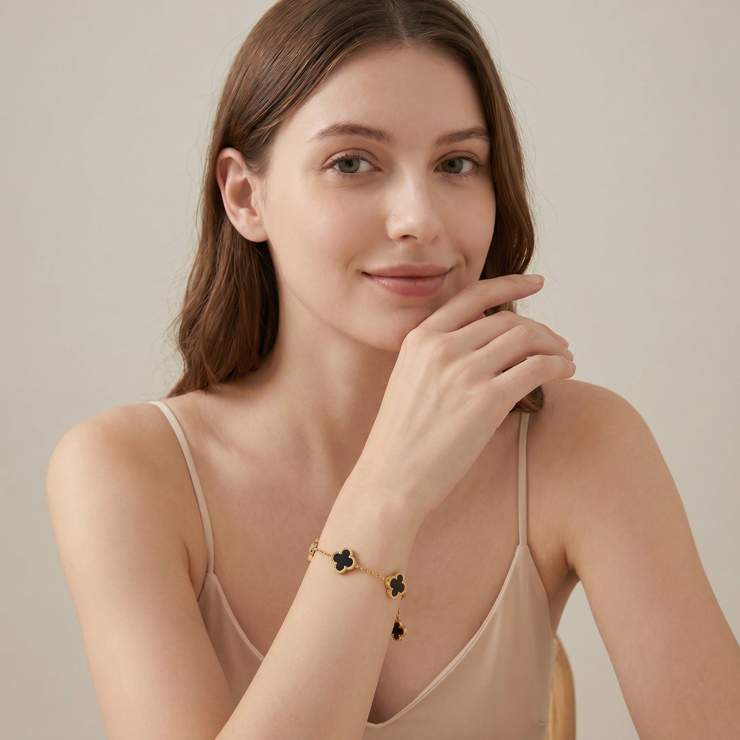 Midnight Clover Luxe Bracelet