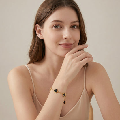 Midnight Clover Luxe Bracelet