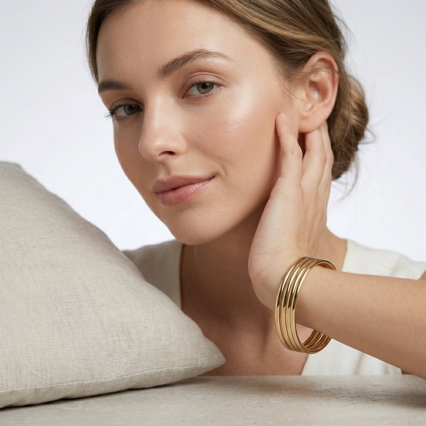 4mm 9ct Solid Gold Bangle