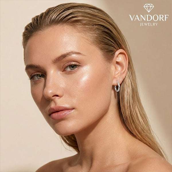 Vandorf Signature Hoop Earrings – Sterling Silver 925