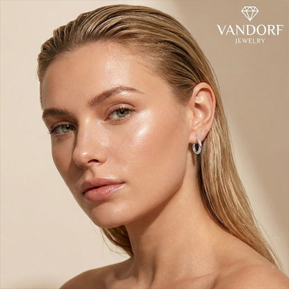 Vandorf Signature Hoop Earrings – Sterling Silver 925