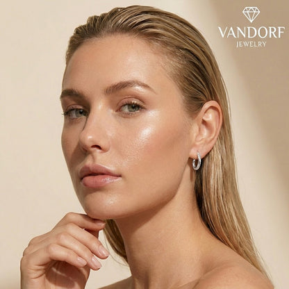 Vandorf Signature Hoop Earrings – Sterling Silver 925