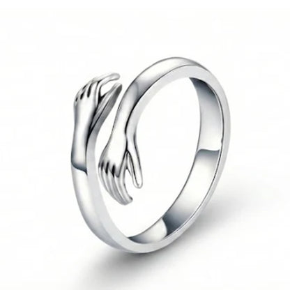 The 'Sculpted Embrace' Statement Ring Sterling Silver 925