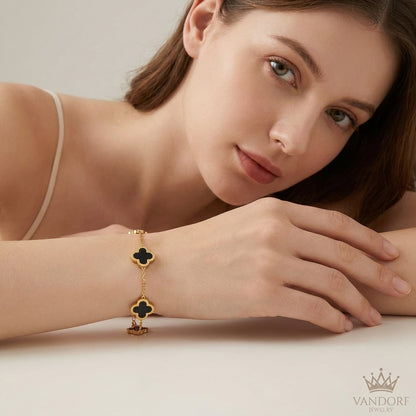 Midnight Clover Luxe Bracelet