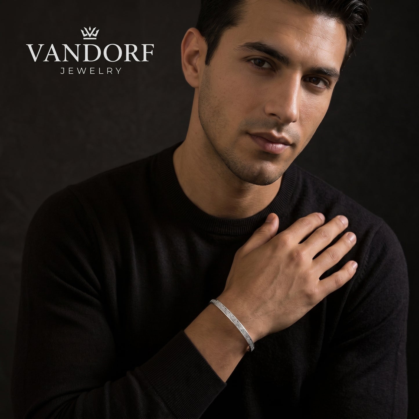 The "Faith Over Fear" Inscribed Cuff – Titanium Islamic Bracelet